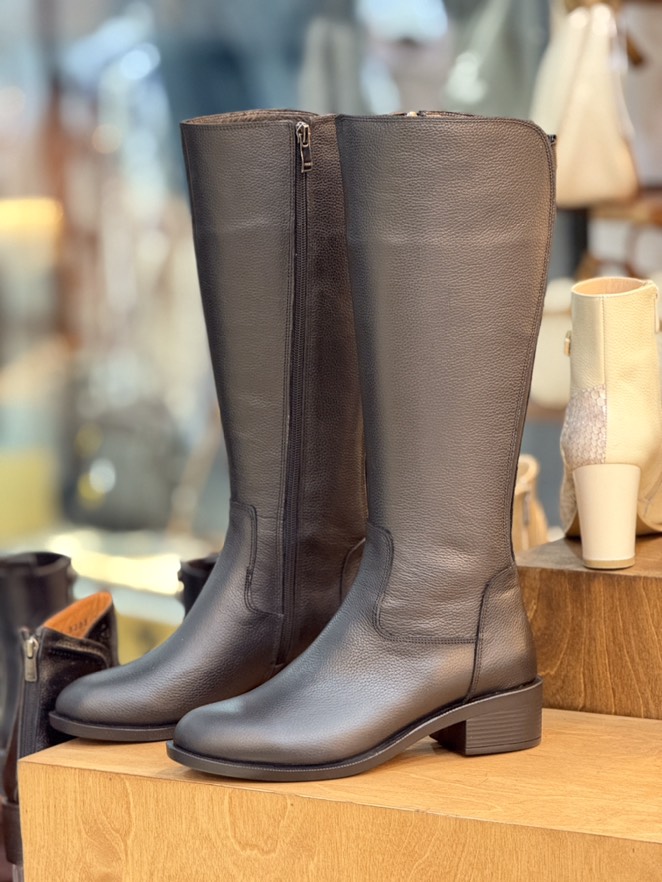 چکمه تمام چرم زنانه کد 695